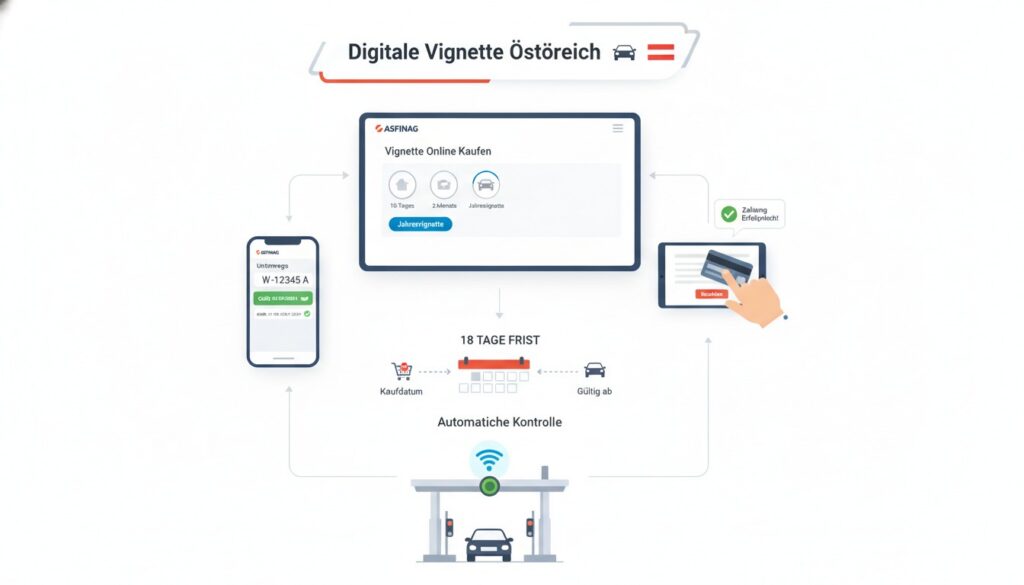 Digitale Vignette in Österreich: So kaufen und aktivieren Sie sie richtig