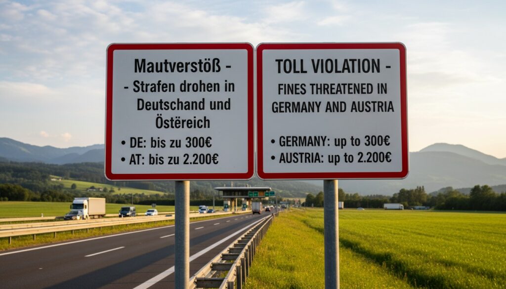 Strafen bei Mautverstößen: Diese Bußgelder drohen in Deutschland und Österreich