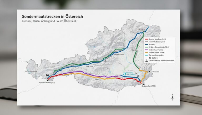 Sondermautstrecken in Österreich: Brenner, Tauern, Arlberg und Co. im Überblick